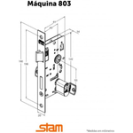 Fechadura80321EspelhoPretoExternaSTAM