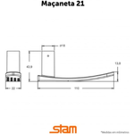 Fechadura80321EspelhoPretoExternaSTAM