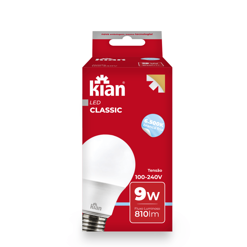 LampadaBulboLEDBrancaBivolt9WE276500KKIAN