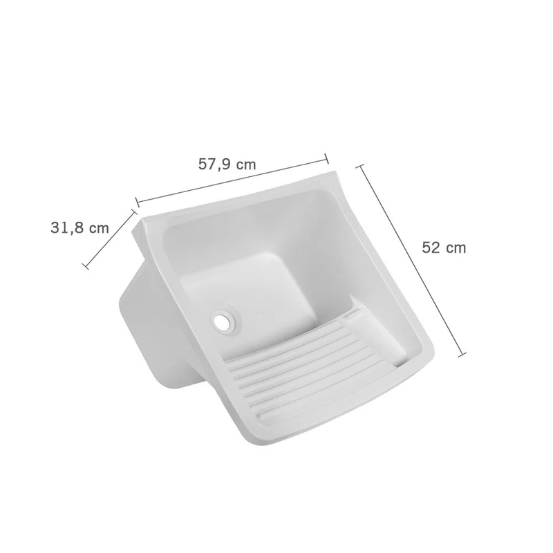 TanquePlastico40LitrosBrancoASTRA