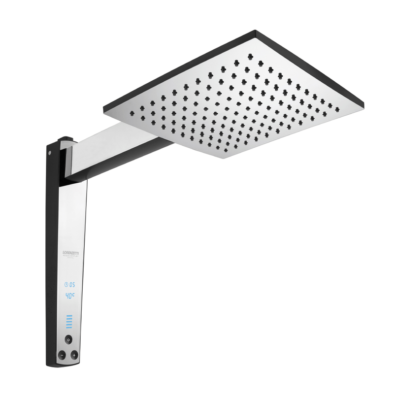 ChuveiroAcquaCenturyDigitalPretocomCromado127V5500WLORENZETTI