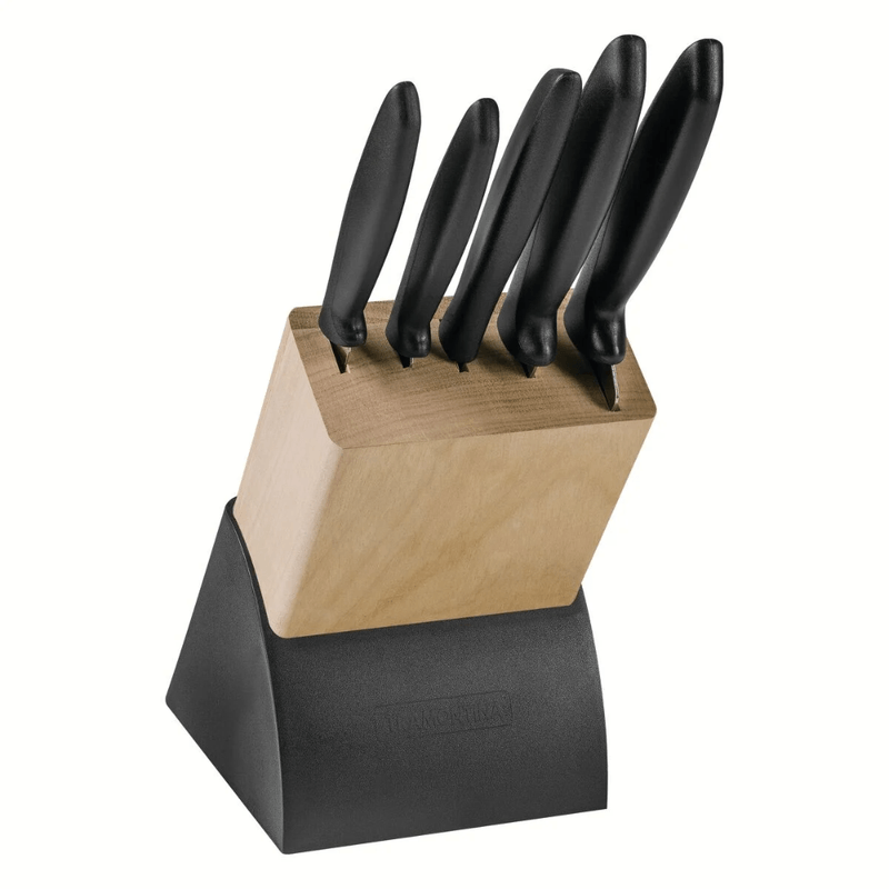 JogodeFacasPlenus6PecascomSuportedeMadeiraTRAMONTINA
