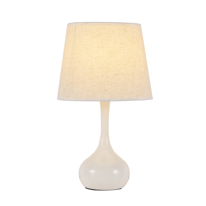 AbajurdeMesaDropBranco1xE27NITROLUX