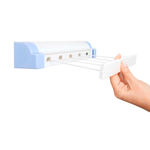 VaraldeParedeparaRoupaRotoflexAutomaticoBranco5CordasSECALUX