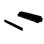 VaraldeParedeparaRoupaRotoflexAutomaticoPreto5CordasSECALUX