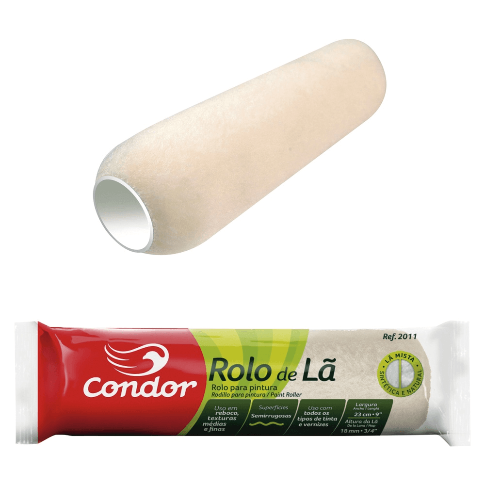 Rolo Lã Mista 23CM - CONDOR - Cacique Home Center