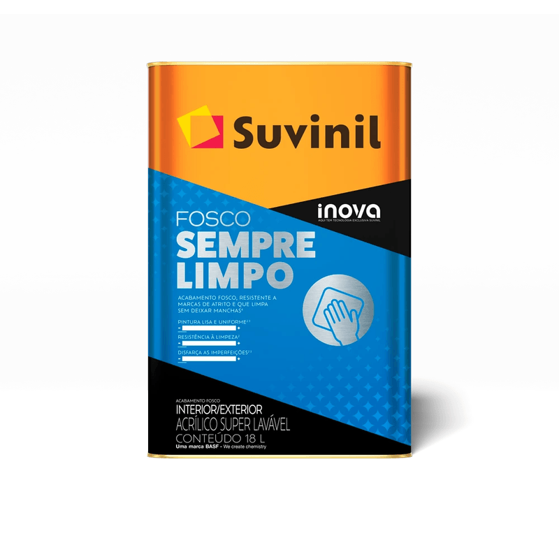 TintaAcrilicaFoscoSempreLimpo18lBrancoSUVINIL