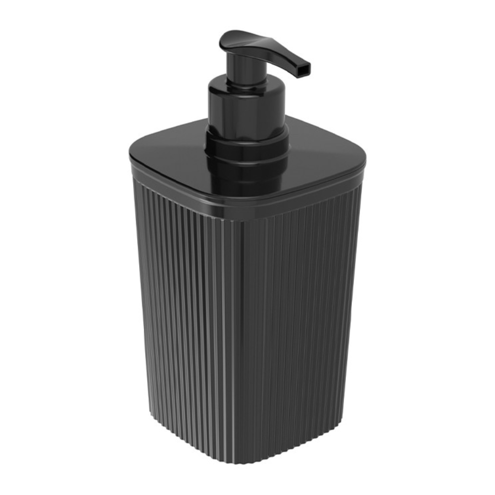 Porta Sabonete Liquido Classic Frisos Preto Plasútil