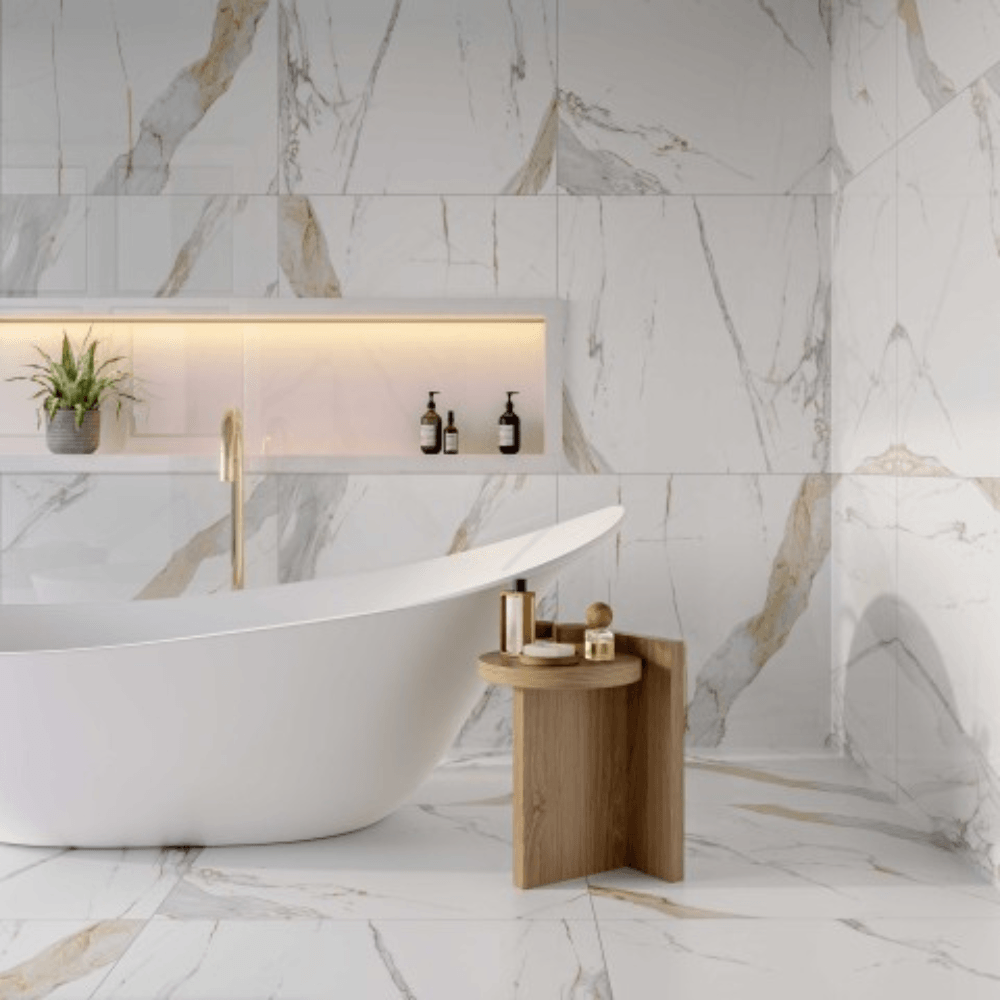 Porcelanato 80x80 Calacata Oro Lux Extra 2.60m² - BIANCOGRES