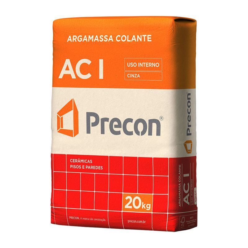 ArgamassaACIInternoCinza20KgPRECON